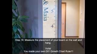 DIY Growth Chart Ruler [upl. by Selec]