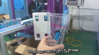 PET cup PP cup 4 color full auto printing machine [upl. by Nibur182]