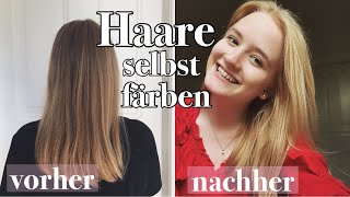 HAARE FÄRBEN Endlich wieder blond Haare selbst färben  Anne [upl. by Johannessen]