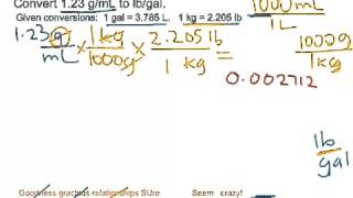 Unit conversion  gml to lbgal [upl. by Amles]