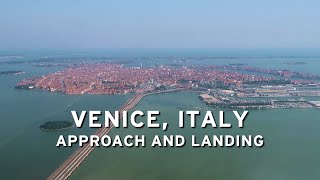 🇮🇹 Venice Italy  Approach and landing [upl. by Flowers]