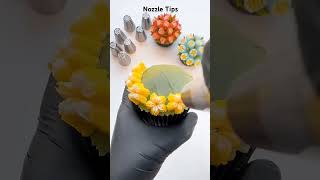 Nozzle Tips 👌 Cake Decorating cakedecorating cakeshorts cake viralcakevideo cakes [upl. by Adlecirg]