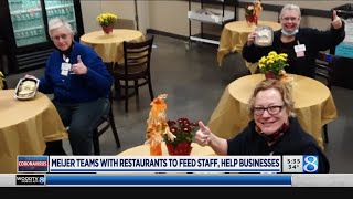 Meijer teams up with local restaurants to help businesses employees [upl. by Renaxela]