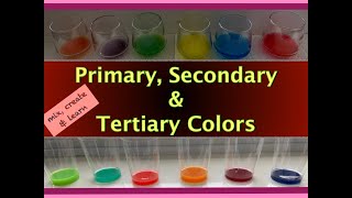 colors Primary Secondary and Tertiary Colors  How to mix Colors [upl. by Bicknell493]