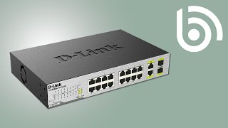 DLink DES1018MP Ethernet PoE Switch Introduction [upl. by Asilegna]