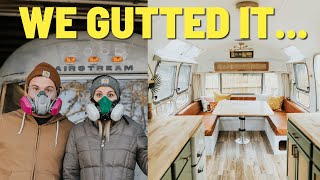 Vintage AIRSTREAM Renovation  Start To Finish [upl. by Bevis116]