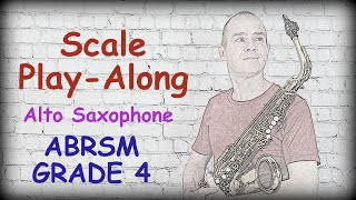 SAXOPHONE SCALES  Grade 4 ABRSM UK Syllabus PreExam Test  201821 Play Along video [upl. by Lambart713]