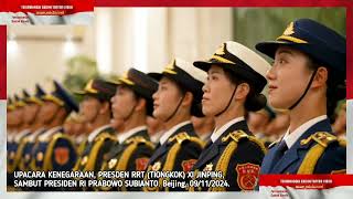 Chinese President Xi Jinping welcomes Indonesian President Prabowo Subianto 09112024 prabowo [upl. by Arriat]