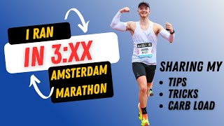 I Ran Amsterdam Marathon In 3XX New PB [upl. by Bluma]