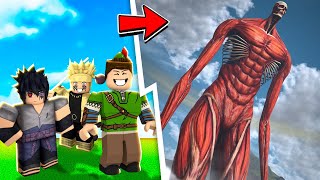 CONSEGUI O MUNDO DO ATTACK ON TITAN NO ROBLOX ANIME WORLDS [upl. by Crispin88]