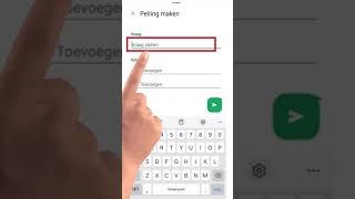 Peiling maken in WhatsApp Android [upl. by Spindell575]