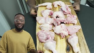 Comment découper un poulet cru  how to cut a chicken [upl. by Japheth]