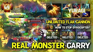 REAL MONSTER HARD CARRY By Yutagi Gyrocopter Full Physical Build Unlimited Flak Cannon 737c DotA 2 [upl. by Winn]