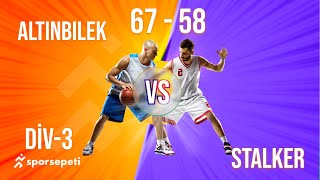 Altınbilek  Stalker  Div 3  Sporsepeti Basketbol Ligi [upl. by Garin612]