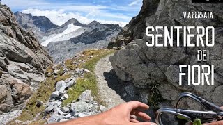 GoPro SENTIERO dei FIORI  ferrata Ghiacciaio Presena  Passo Paradiso [upl. by Adien]