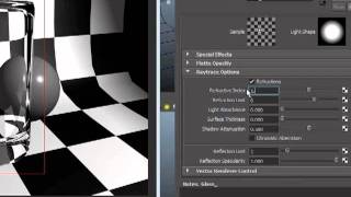 Maya 2012 Tutorial  Transparency and Refractions [upl. by Lleinad]