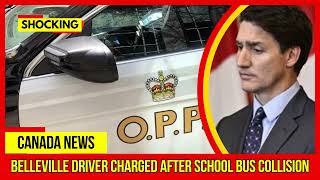 SHOCKING Belleville driver charged after school bus collision Latest Canada News At CTV News [upl. by Virgin]