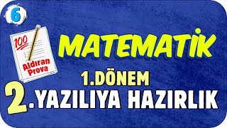 6Sınıf Matematik 1Dönem 2Yazılıya Hazırlık 📝 2023 [upl. by Guillema]