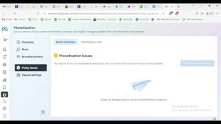 Facebook policy issues remove Facebook monetization policy issues [upl. by Ennaylime232]
