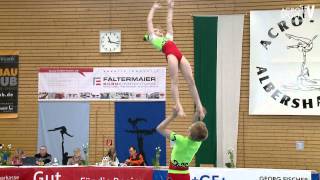 Blintsov Sinkova  SC Riesa  Mixed Pair  Dynamic  Acro Cup Albershausen 2013 [upl. by Otrevlig]