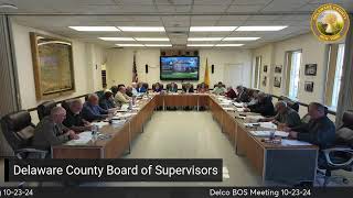 Delaware County Board of Supervisors Meeting [upl. by Domash]