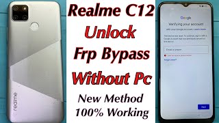 Realme c12 frp bypass without pc  realme c12 google account frp bypass new method [upl. by Eninnaj713]