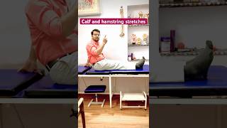 Calf stretcheshamstring stretchesmuscle stretchesknee pain stretch knee pain exercises fitness [upl. by Hildagarde]