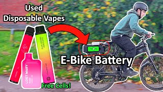 Powering an EBike using Disposable Vape Batteries [upl. by Calandra]