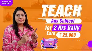 Online Tutoring Jobs 2023  Become An Online Teacher Work From Home Job [upl. by Guglielmo184]