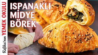 Çıtır Çıtır Ispanaklı Midye Börek Tarifi 💯 ŞEKLİNE VE LEZZETİNE BAYILACAKSINIZ [upl. by Dnaltiak15]