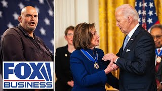 YOU GOT WHAT YOU WANTED Sen Fetterman sounds off on Pelosi for blaming Biden [upl. by Aropizt]