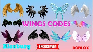 Cute Wings Codes amp Links  Brookhaven Bloxburg Berry Avenue amp other games  ROBLOX [upl. by Ikram670]