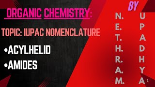 ORGANIC CHEMISTRY TOPIC ACYLHELID AMIDES [upl. by Sullivan725]