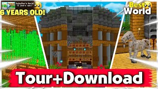 😃Best Minecraft Hardcore World Tour🥰Download For Pocket Edition🔥119 Hindi Ft BulkyStar [upl. by Carmelia]