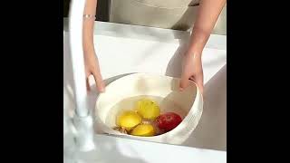 Plastic Rice Washing Bowl With Strainer Efficiently Wash Small Grains And Kitchen luxury shorts [upl. by Claudie]