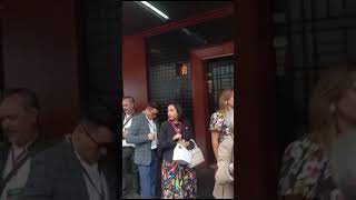 En la toma de protesta de Clara Brugada Chiguil Presente el coreo d elas personas [upl. by Aaronson]