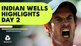 Murray Battles Daniel Again Querrey Paul Paire all in Action  Indian Wells 2022 Day 2 Highlights [upl. by Wandie]