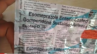 Esofag D Capsule Uses amp Side Effects  Esomeprazole amp Domperidone Capsule All Detail [upl. by Oakman]