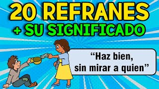 20 REFRANES y SU SIGNIFICADO [upl. by Harihs]