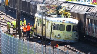 Tågolycka med Urspårning  Train Derailment i Mölndal  Infranord LMV och Godståg  maj 2022  4k60 [upl. by Bernadette271]