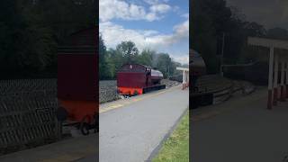 Duffield’s 2 RAILWAY station’s 13924 CHUGGINGSMOKING STEAMER V MERIDIAN AT SPEED [upl. by Norris]