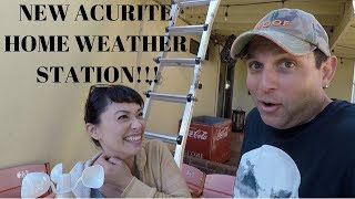 Having Fun Setting Up Our NEW ACURITE HOME WEATHER STATION [upl. by Auburn566]