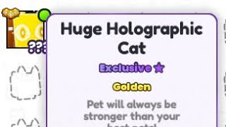 Hatching a 3rd Golden Huge Holographic Cat in PS99 [upl. by Ripley]