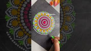 Dot Mandala Art youtubeshorts shorts mandalaart trending [upl. by Klos]