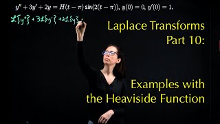 Laplace Transforms 10 Examples with the Heaviside Function [upl. by Gensmer]