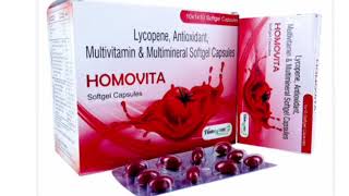 HOMOVITA Capsule Lycopene Antioxidant Multivitamin amp Multimineral Softgel Capsules [upl. by Laverne638]