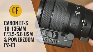 Canon EFS 18135mm f3556 USM amp Powerzoom PZE1 lens review with samples [upl. by Razal525]