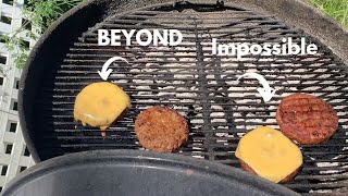 Beyond Impossible  How to Grill PlantBased Burgers on a Charcoal Grill [upl. by Netsyrk]