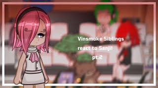 Vinsmoke Siblings react to Sanji  Pt2  One Piece [upl. by Lemert746]