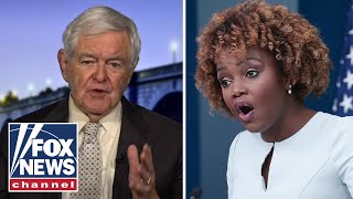 Newt Gingrich KJP is the worst press secretary in history [upl. by Atipul]